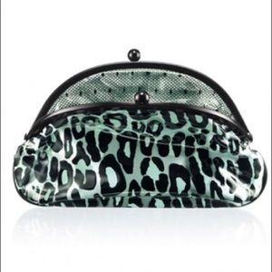 MAC leopard cosmetics bag